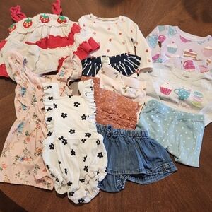 Girls 12mo Clothing Lot